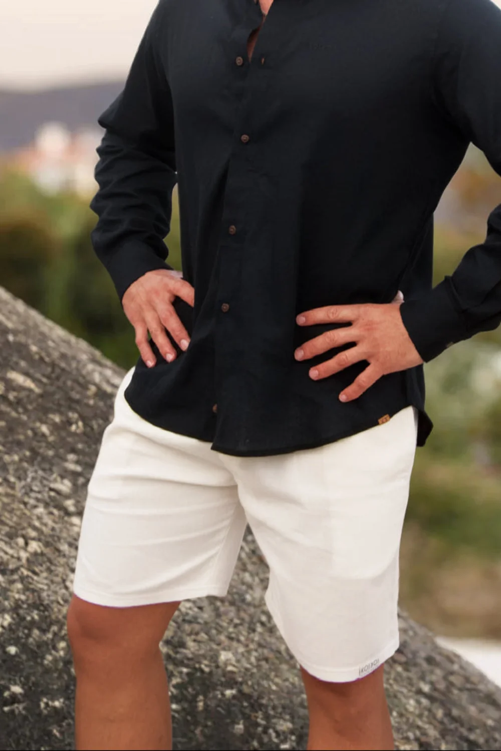 Regular Fit Shorts - Solid Cream