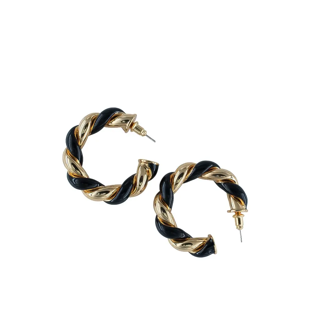 La Lunne Earrings in Black