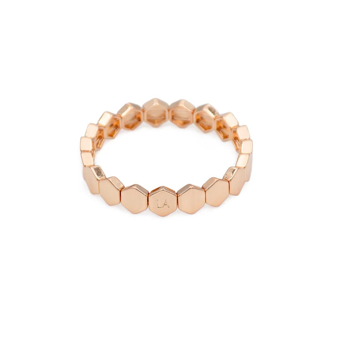 Queen's Honeycomb Gold Bracelet