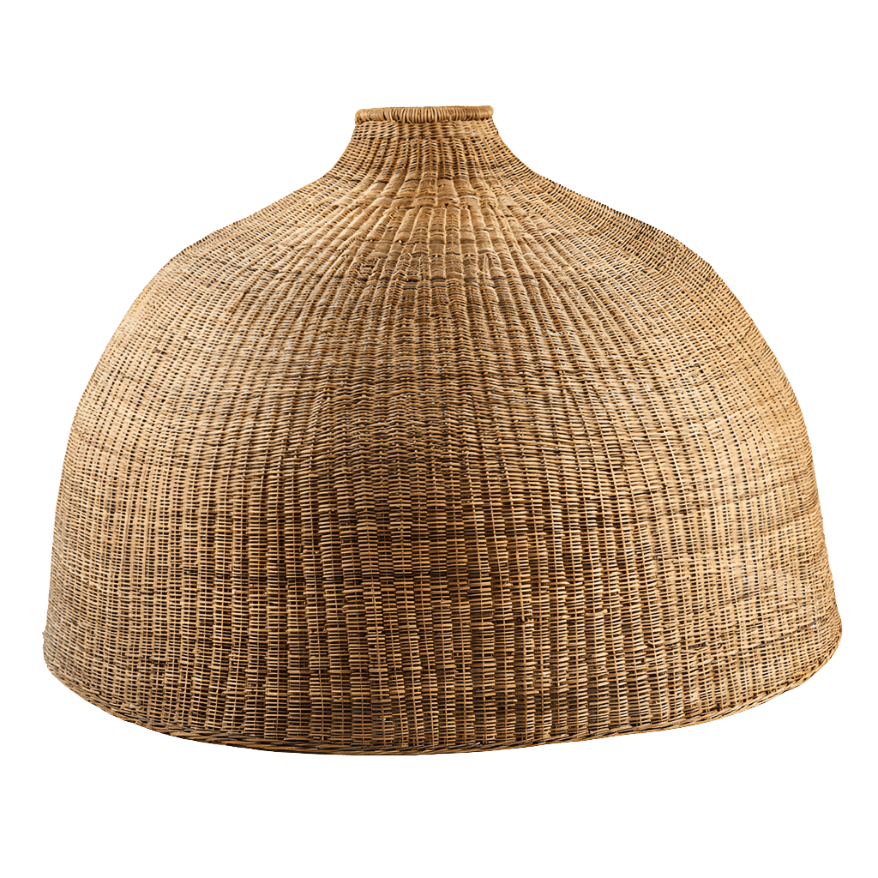 Giant Pendant Cane Lampshade (Closed Weave)
