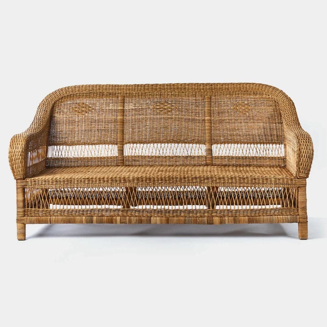 Classic Three Seater Malawi Couch (Open weave)