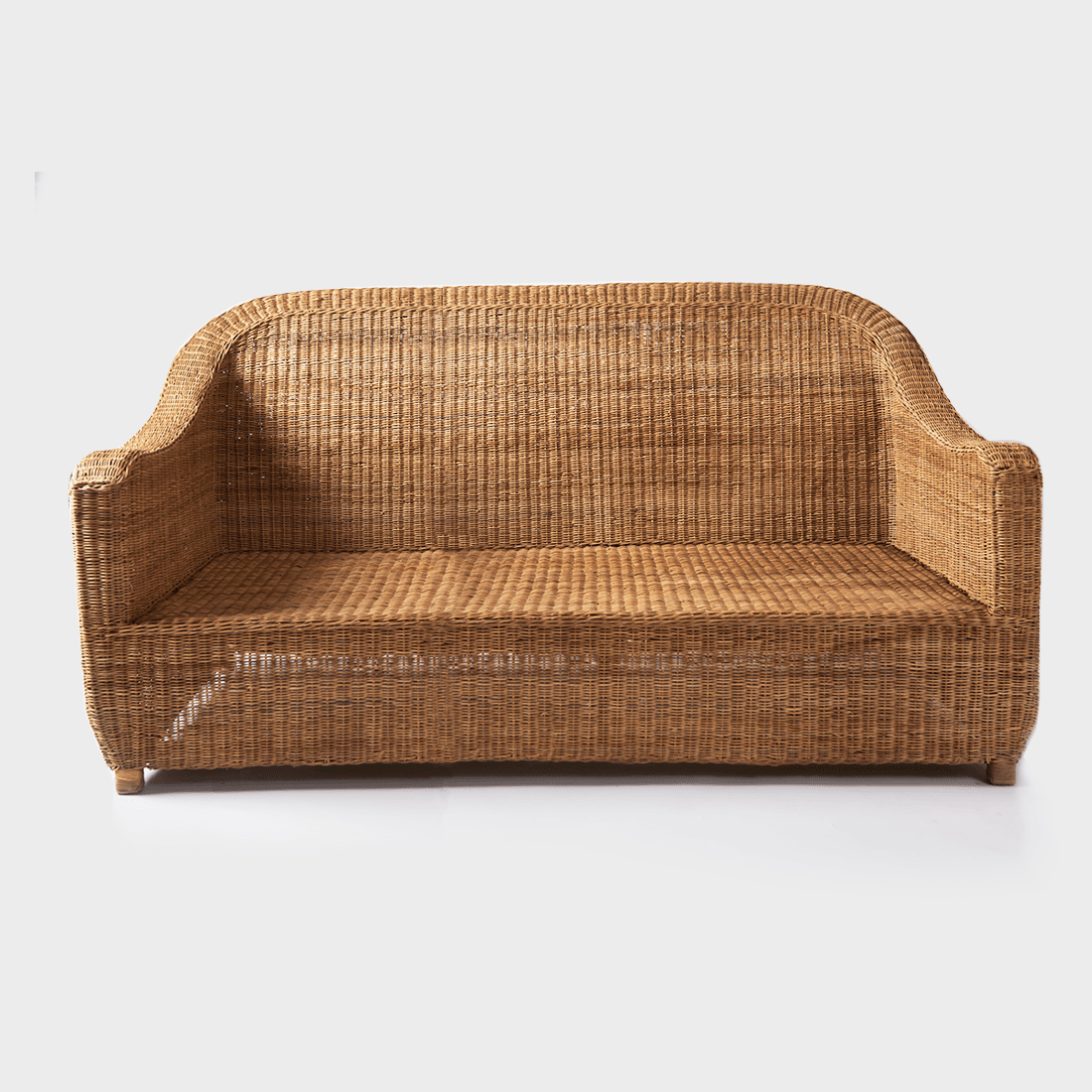 Relaxed Cane Three Seater