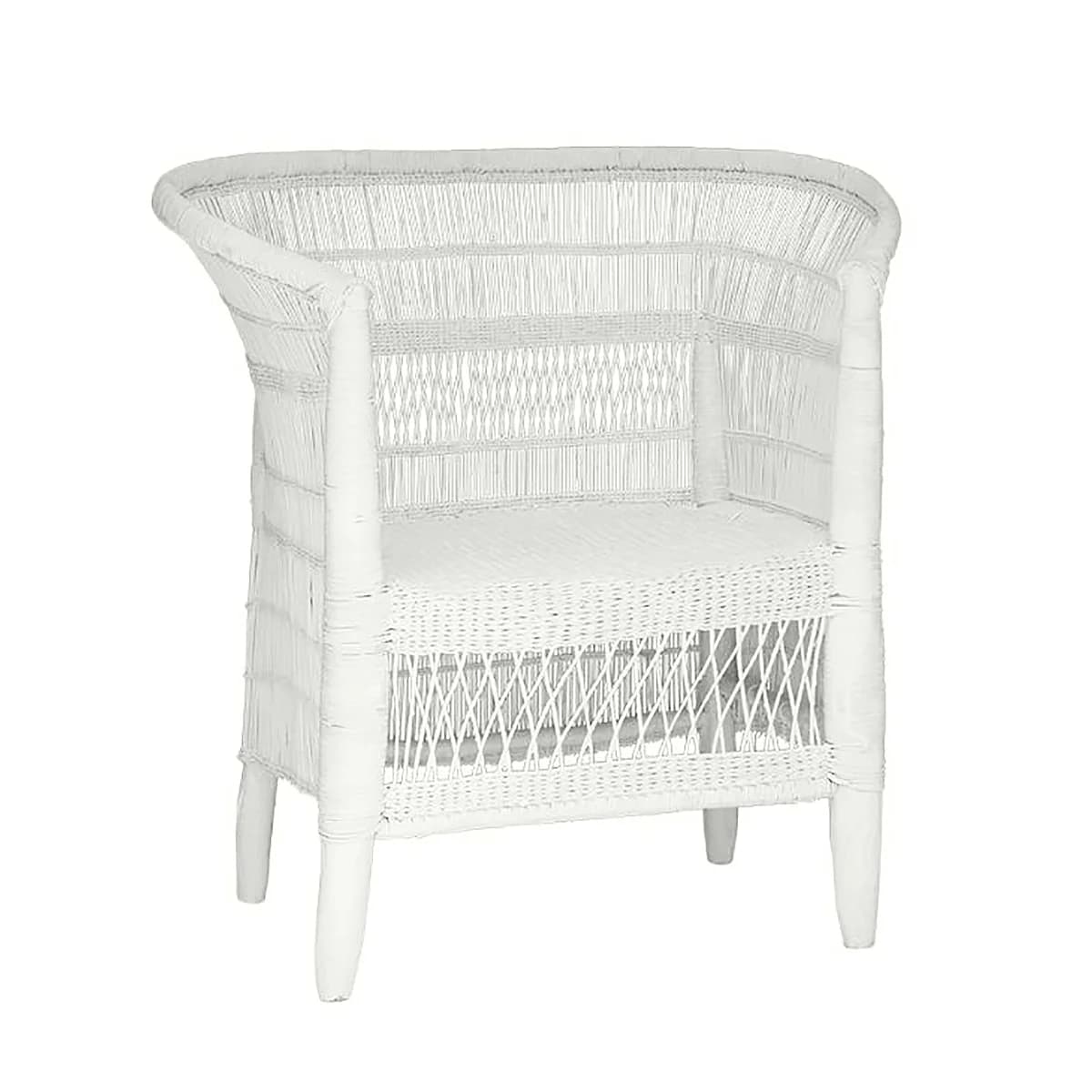 Traditional (White) Malawi Cane Chair