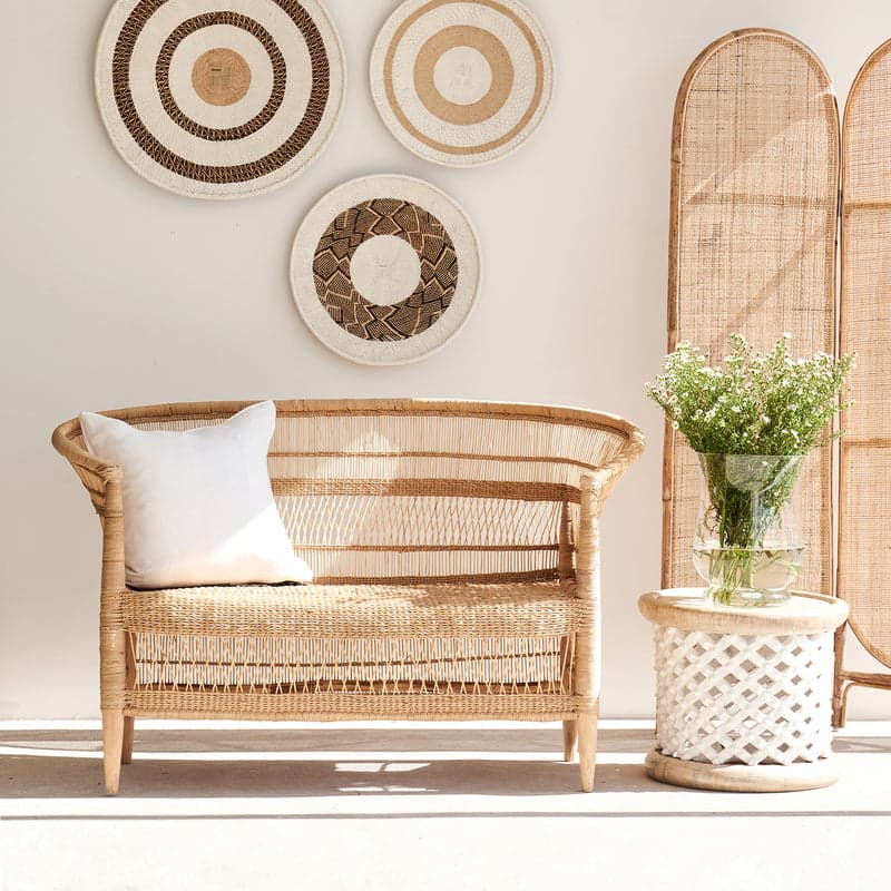 Two Seater Traditional Malawi Cane Chair