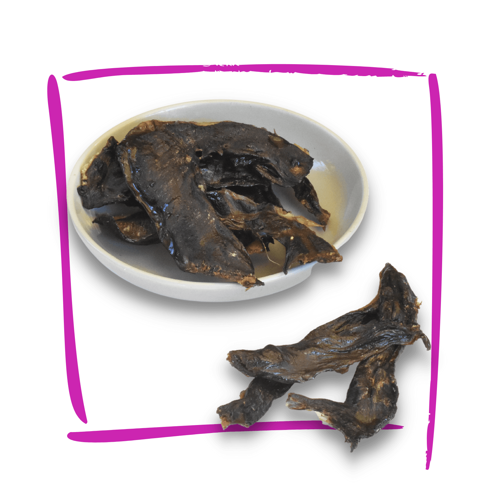 Dried Venison & Ostrich Hearts 80g