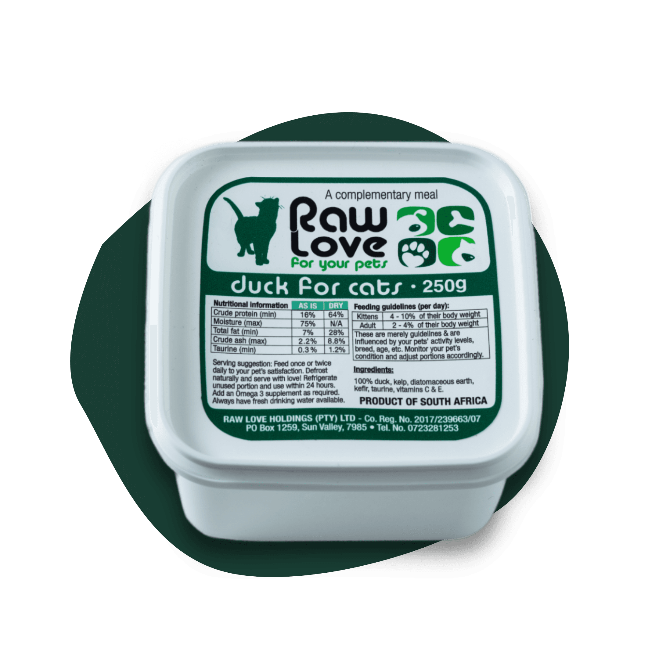 Raw Love Duck Meal for Cats