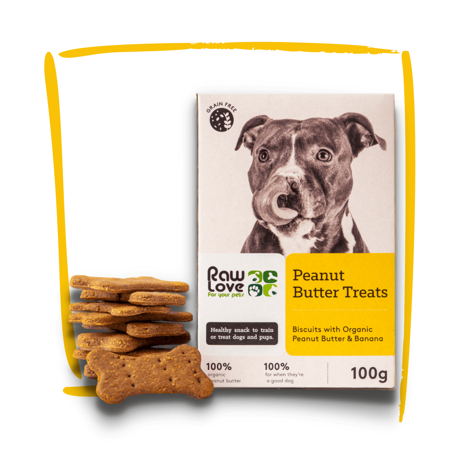 Peanut Butter Treats Biscuits 100g