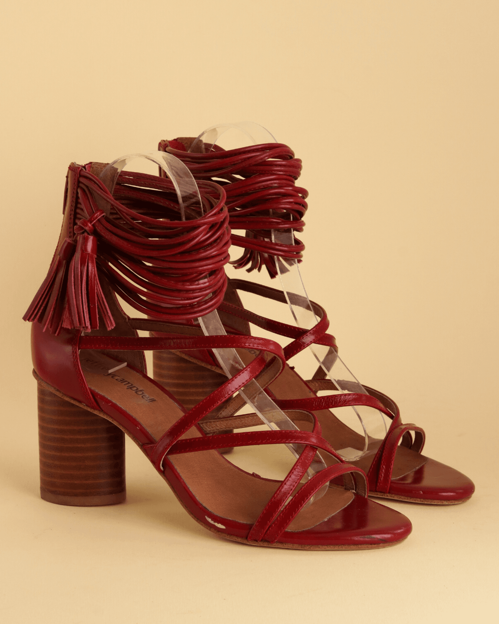 Jeffrey Campbell Despina Red Sandal EU 37 - Pre-Loved