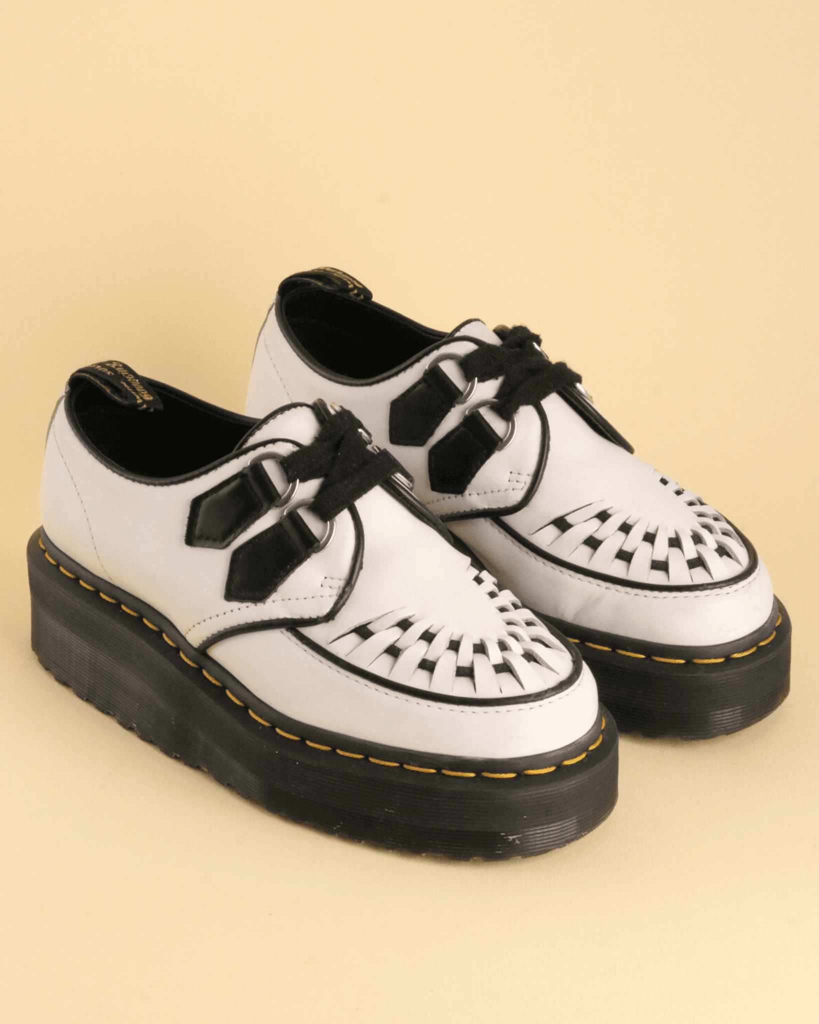 DR. MARTENS SIDNEY LEATHER CREEPER PLATFORM UK 4 - Pre-Loved