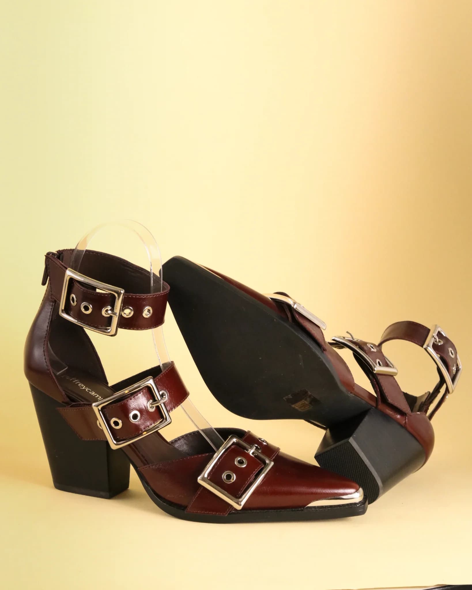Jeffrey Campbell Dominus Burgundy EU 39 - Pre-Loved