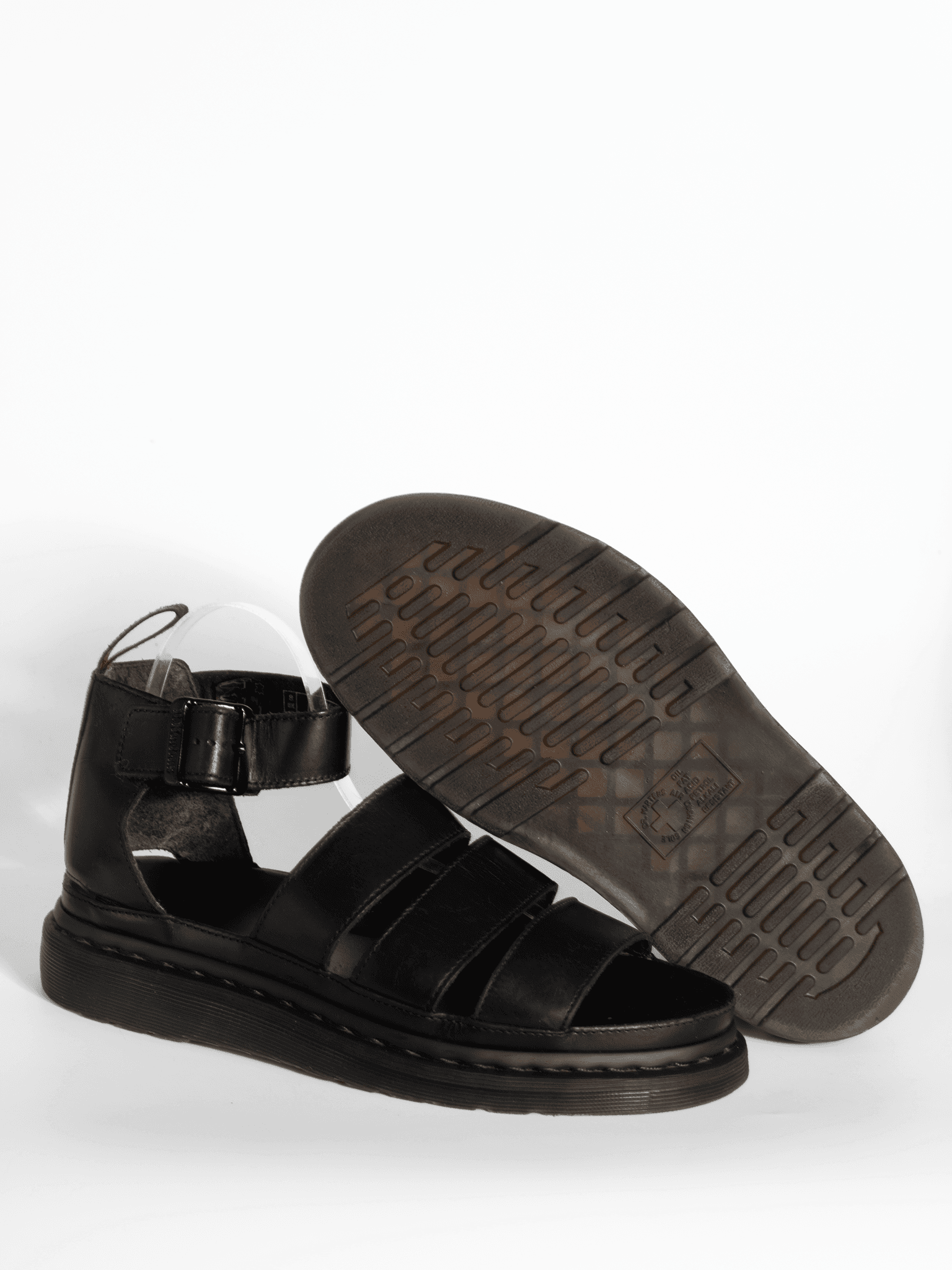 DR. MARTENS CLARISSA BLACK BRANDO UK 8 - Pre-Loved