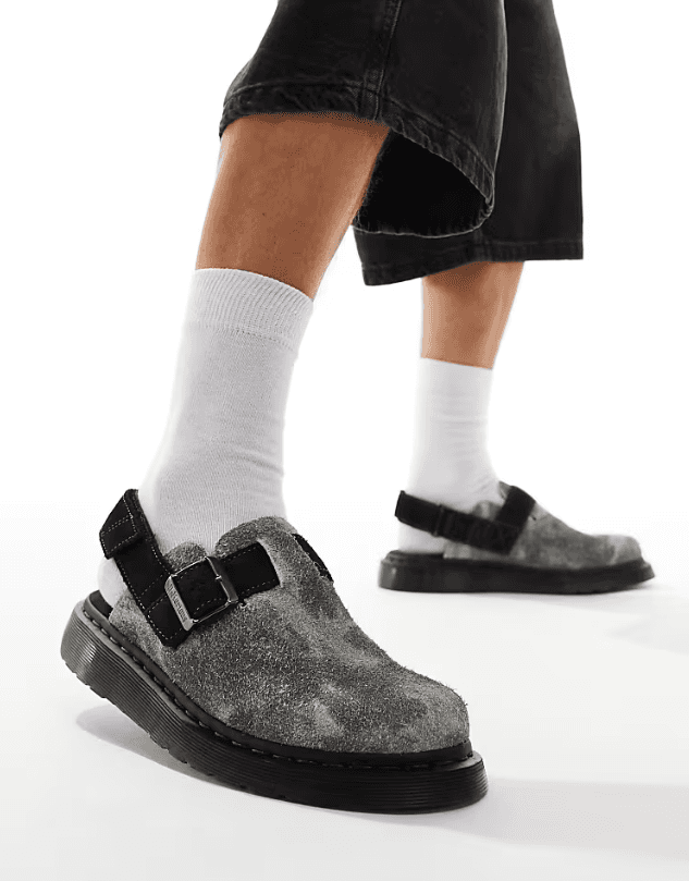 DR. MARTENS JORGE GREY BLACK SUEDE
