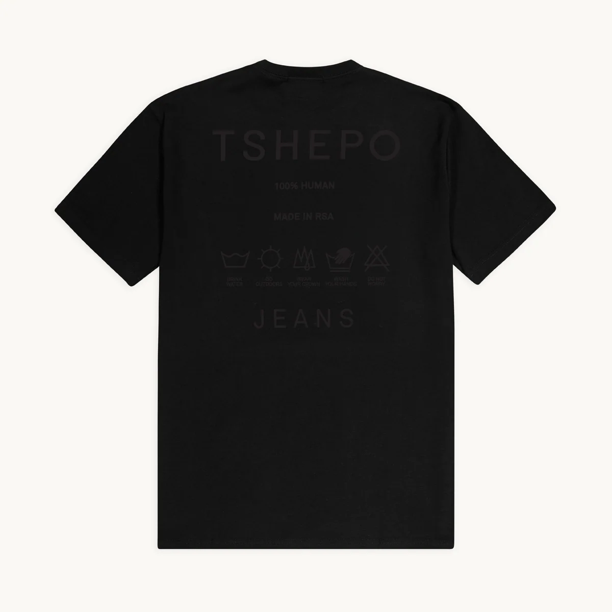 SELF CARE DOUBLE BLACK T-SHIRT