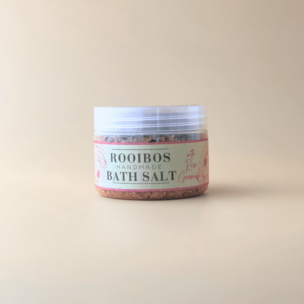 Natural Rooibos & Rose Geranium Bath Salt