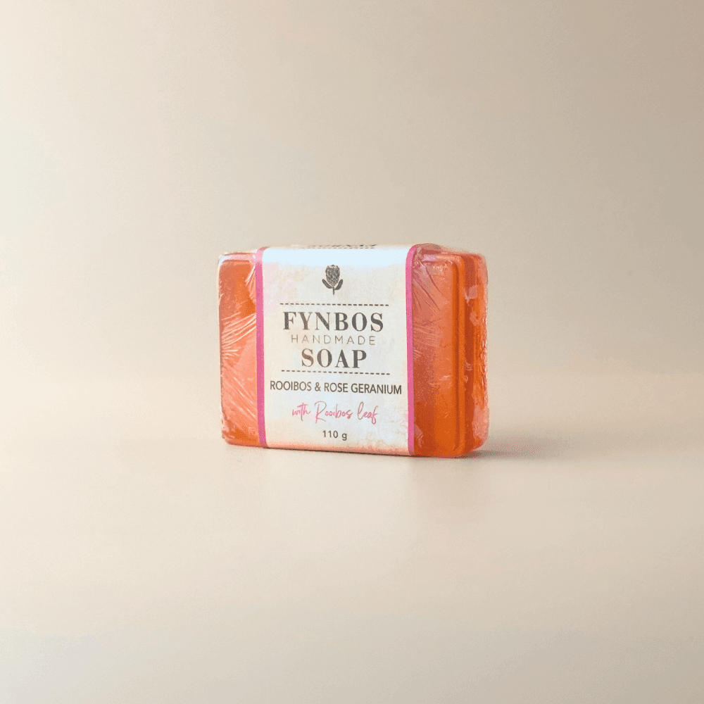 Natural Rooibos & Rose Geranium Soap