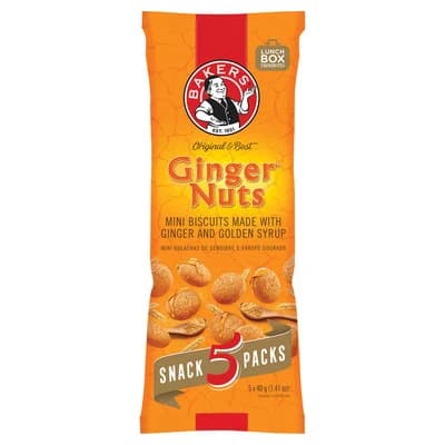 Bakers Ginger Nut Mp 40g 5s