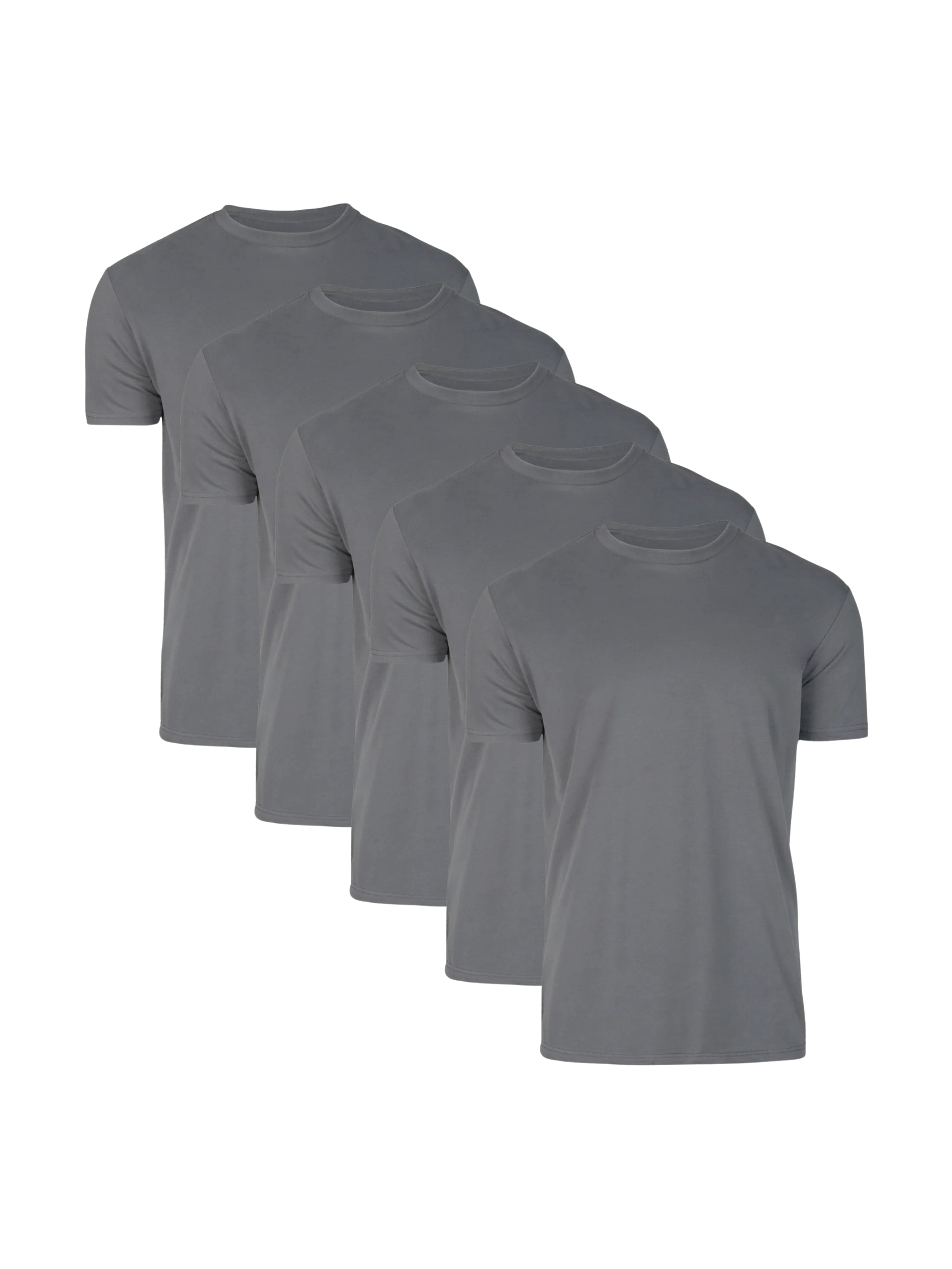 Crew Tees | 5-Pack Charcoal