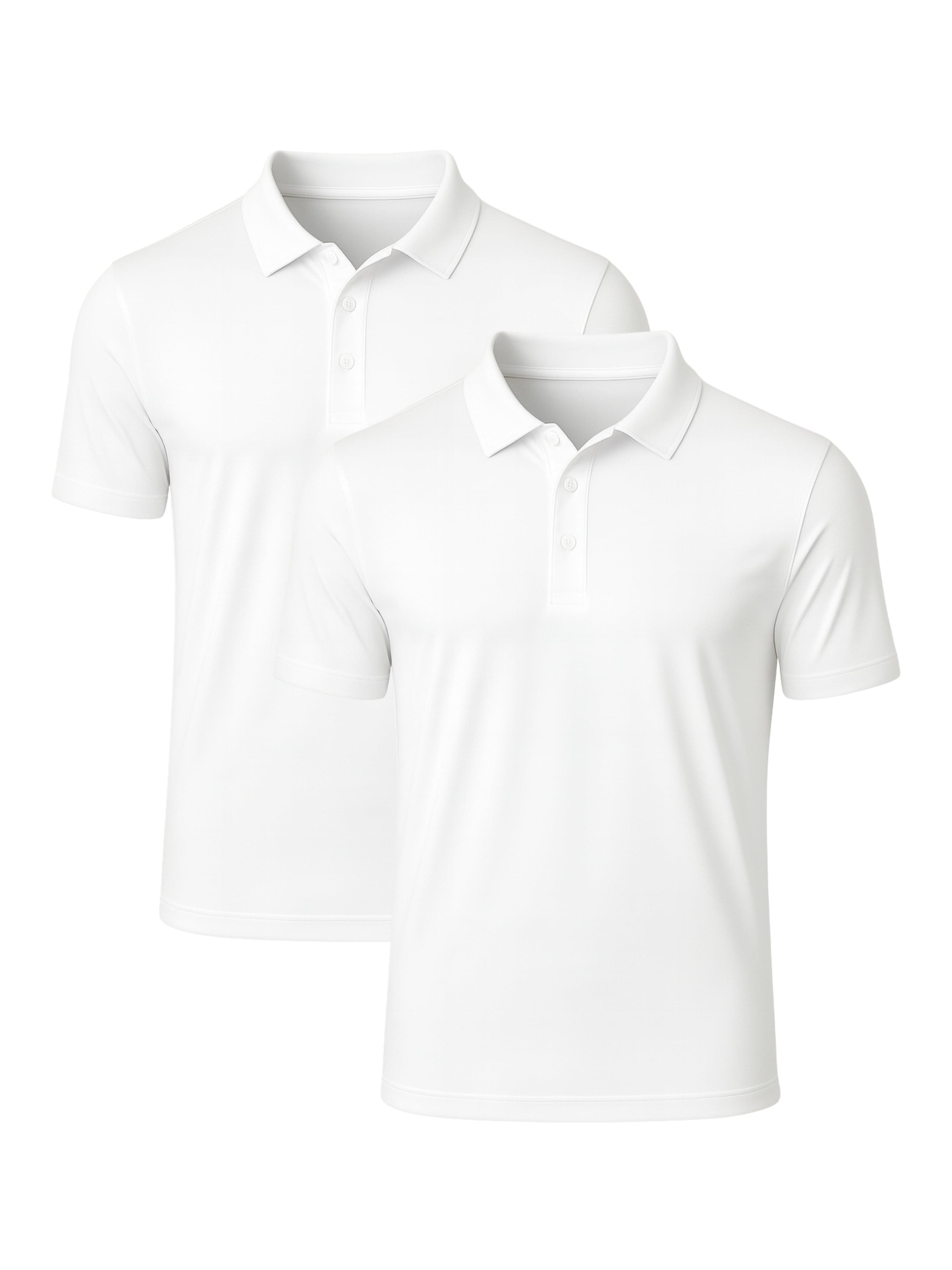 Performance Polos | 2-Pack White