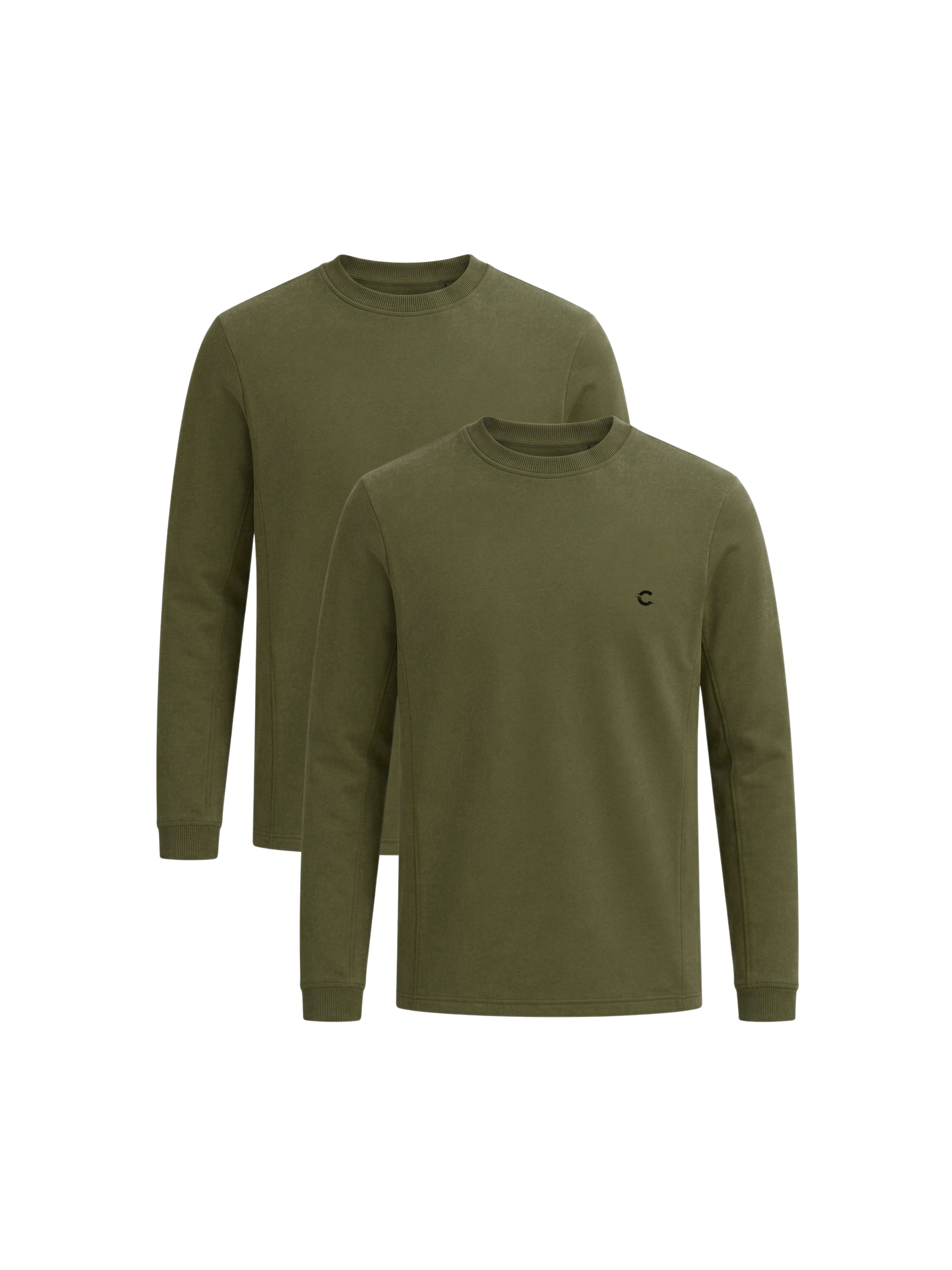 Sweaters | 2-Pack | Olive Green