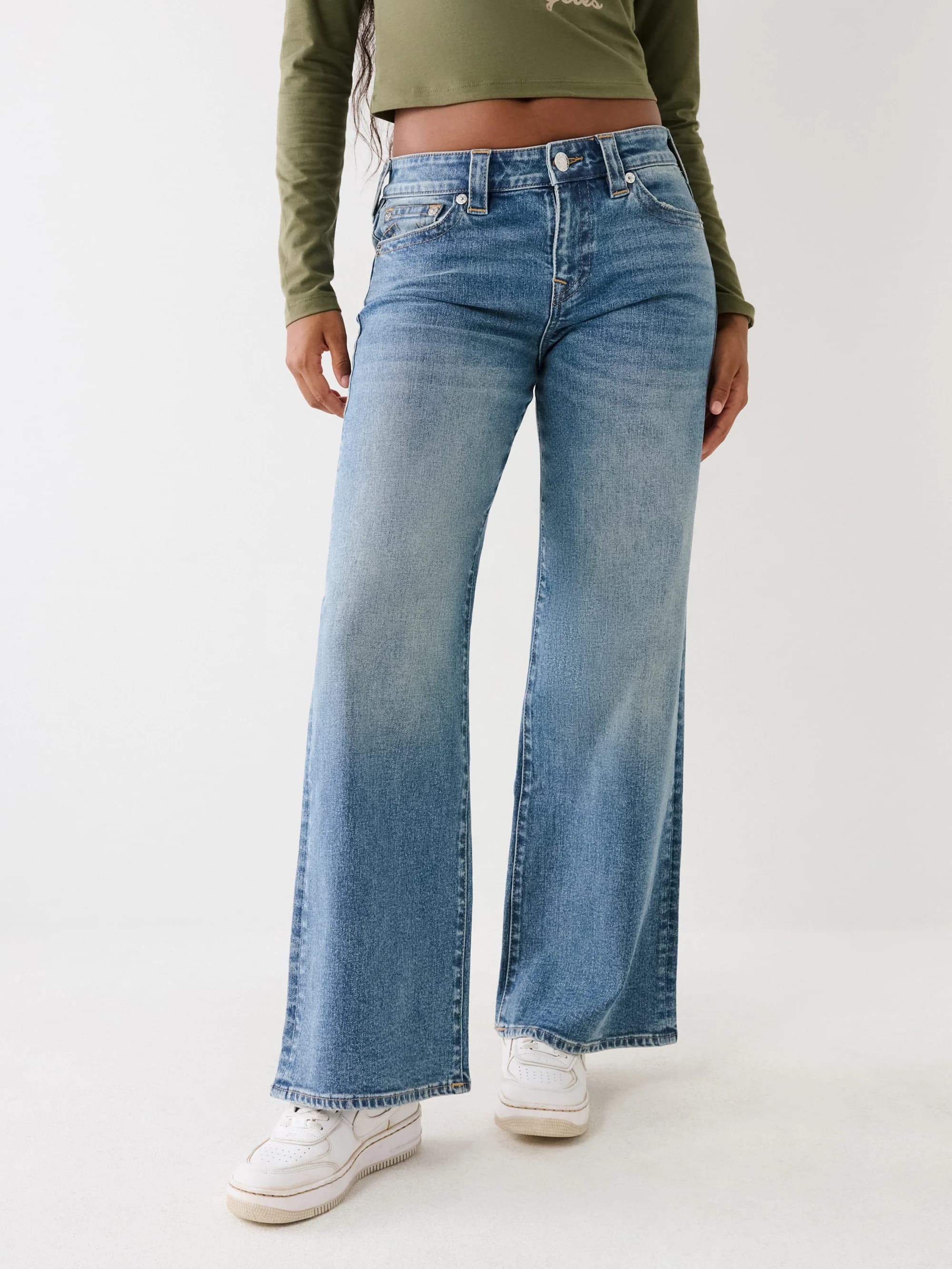 True Religion Jeans Bobbi Baggy Medium Wash