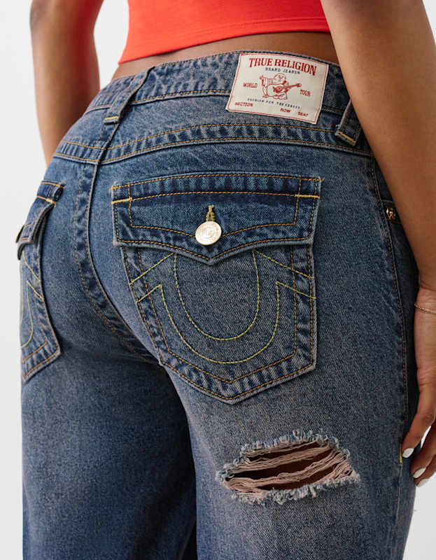 True Religion Relaxed Straight Mr Flap Breeze Aqua