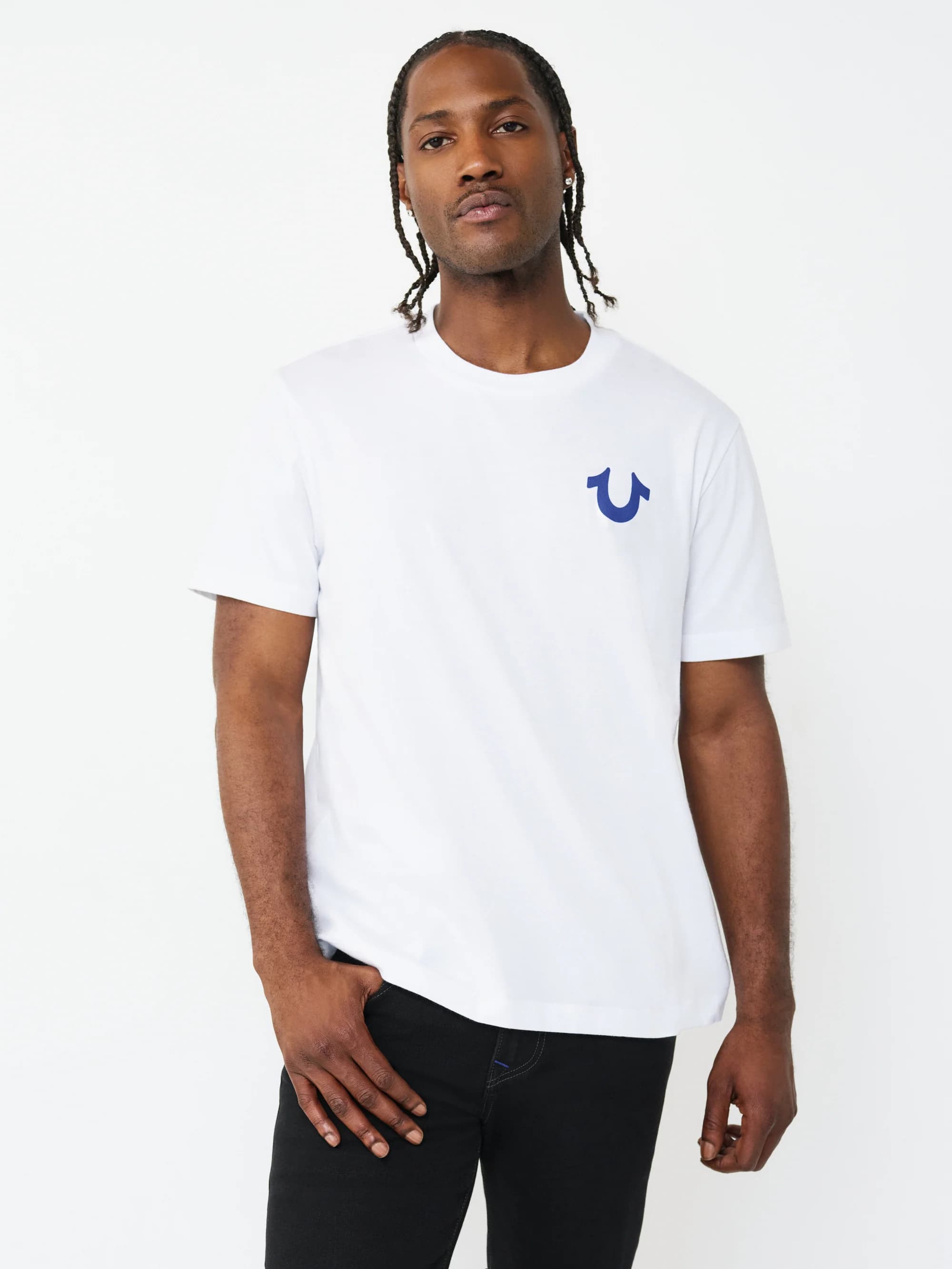 True Religion T-Shirt Tr Rect Optic White