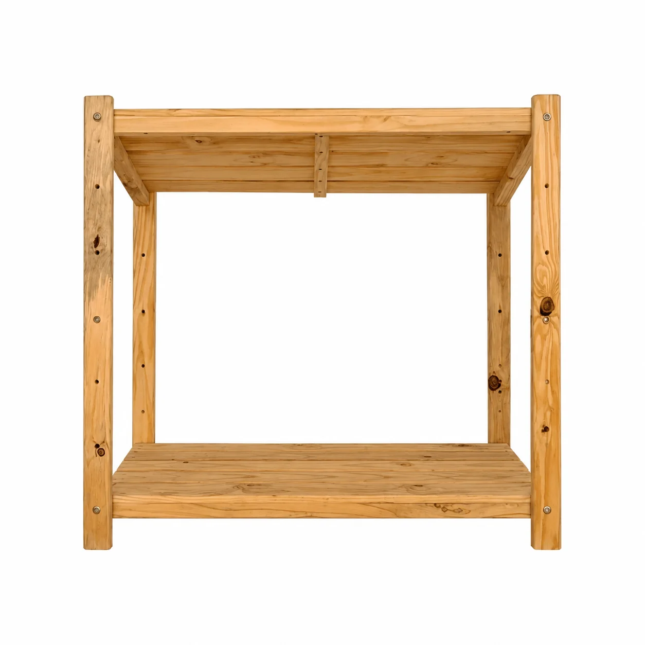 1 Bay Pine Shelving Unit | 924mm W × 200–600mm D × 650–2700mm H