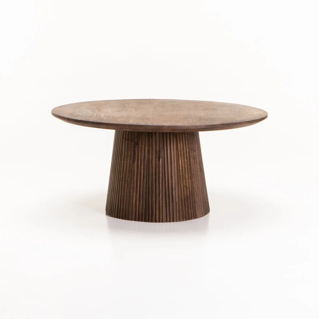 GOA 80cm ROUND SOLID WOOD COFFEE TABLE