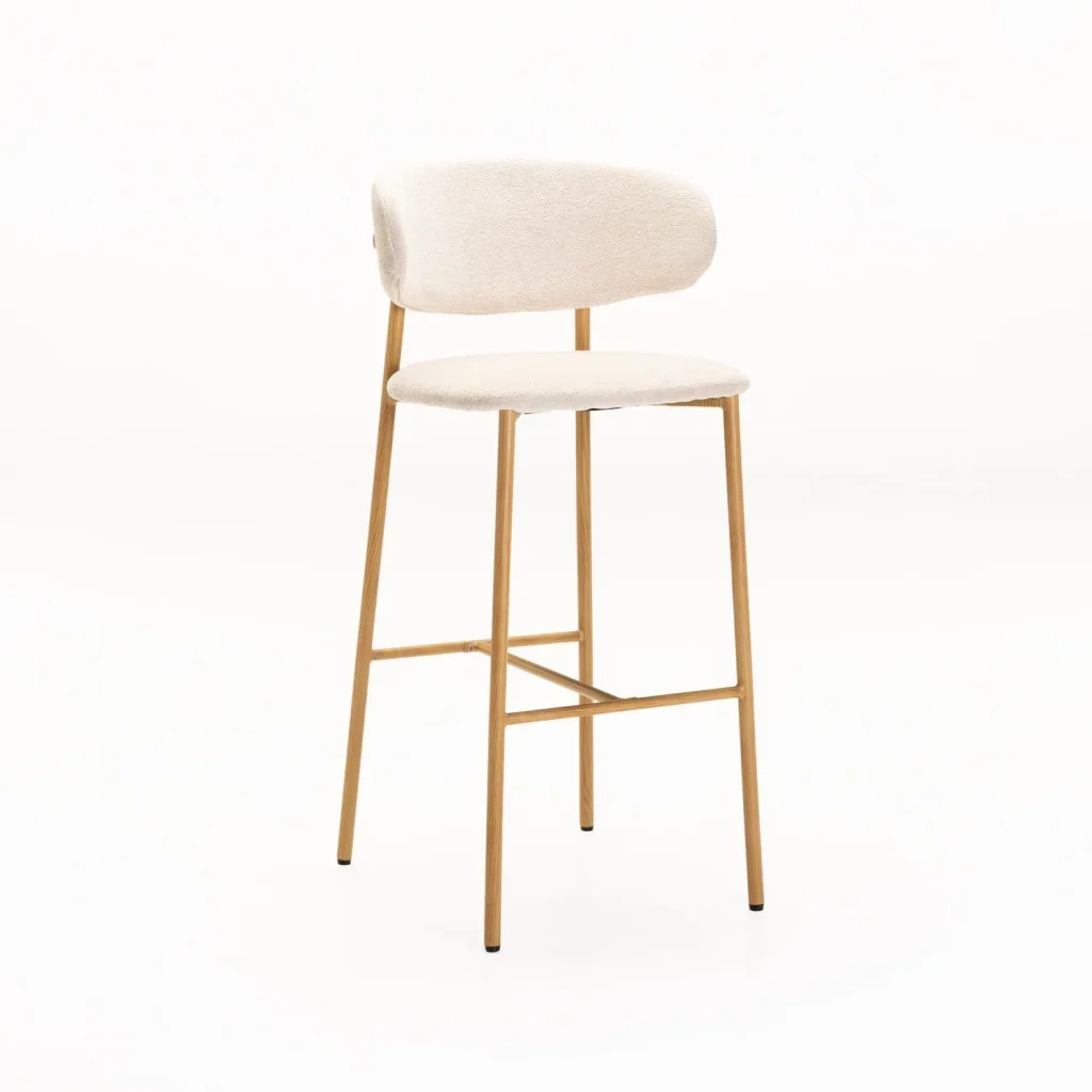 ISLA FABRIC BARSTOOL - CREAM
