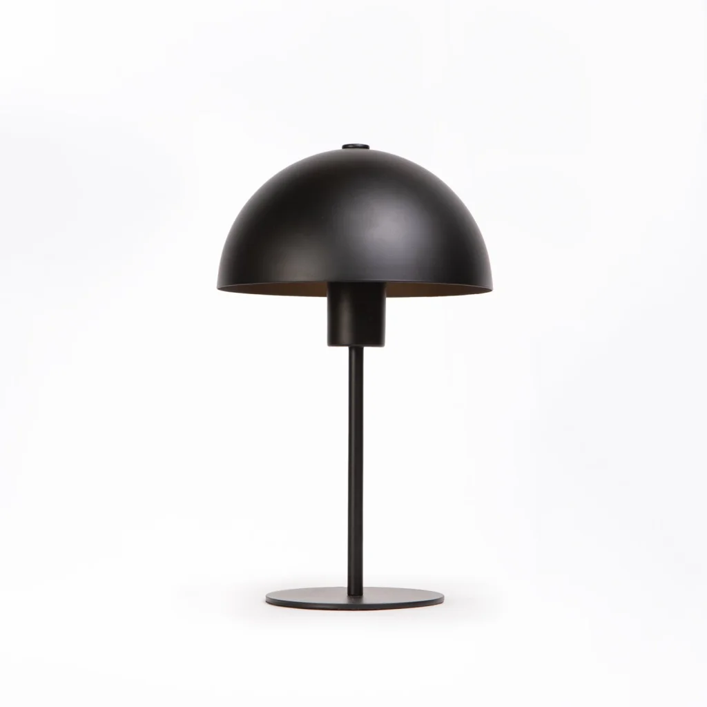 TABLE LAMP BLACK METAL DOME