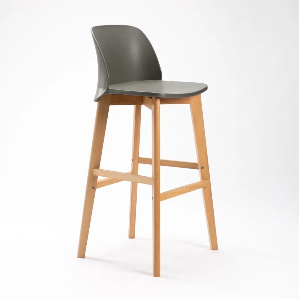 ZEN LUXURY WOODEN LEG KITCHEN STOOL