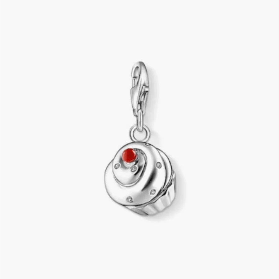 Charm Club Charm Cupcake Silver & Enamel