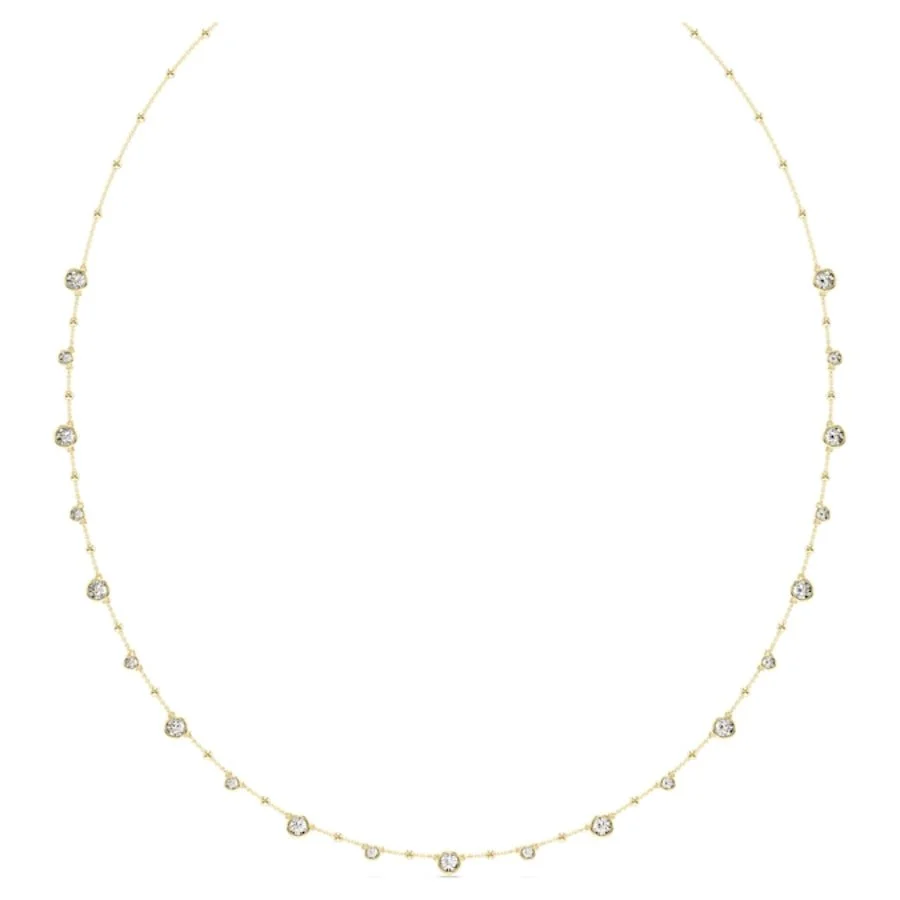 Imber strandage, Round cut, White, 18K gold finish