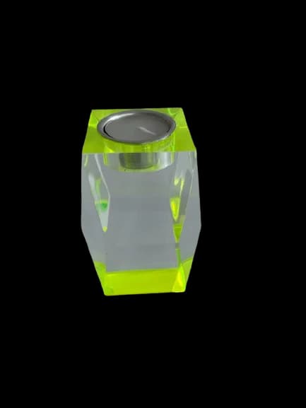 Laser Edge Votive Tall (Lumo Green)(80mm x 80mm x 120mm)
