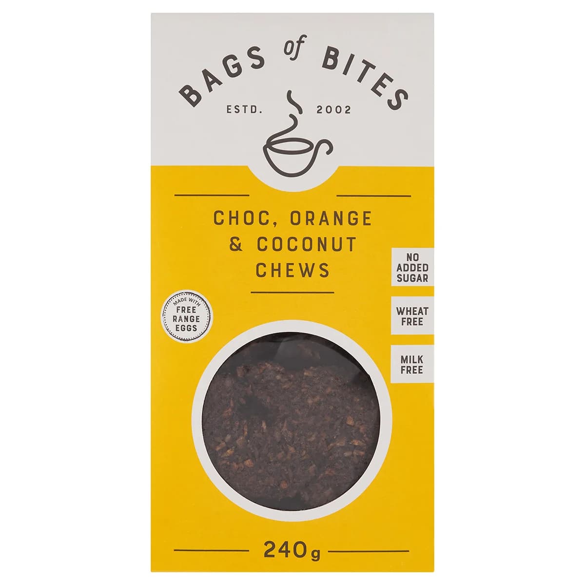 Choc, Orange & Coconut Chews - No added Sugar / Wheat Free