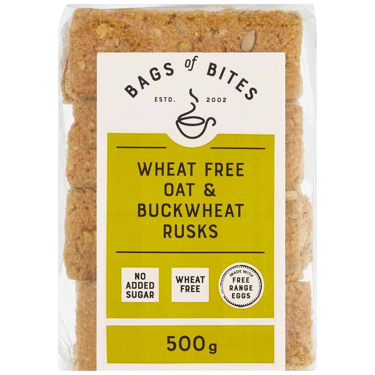 Oat & Buckwheat Rusks - No added Sugar / Wheat Free