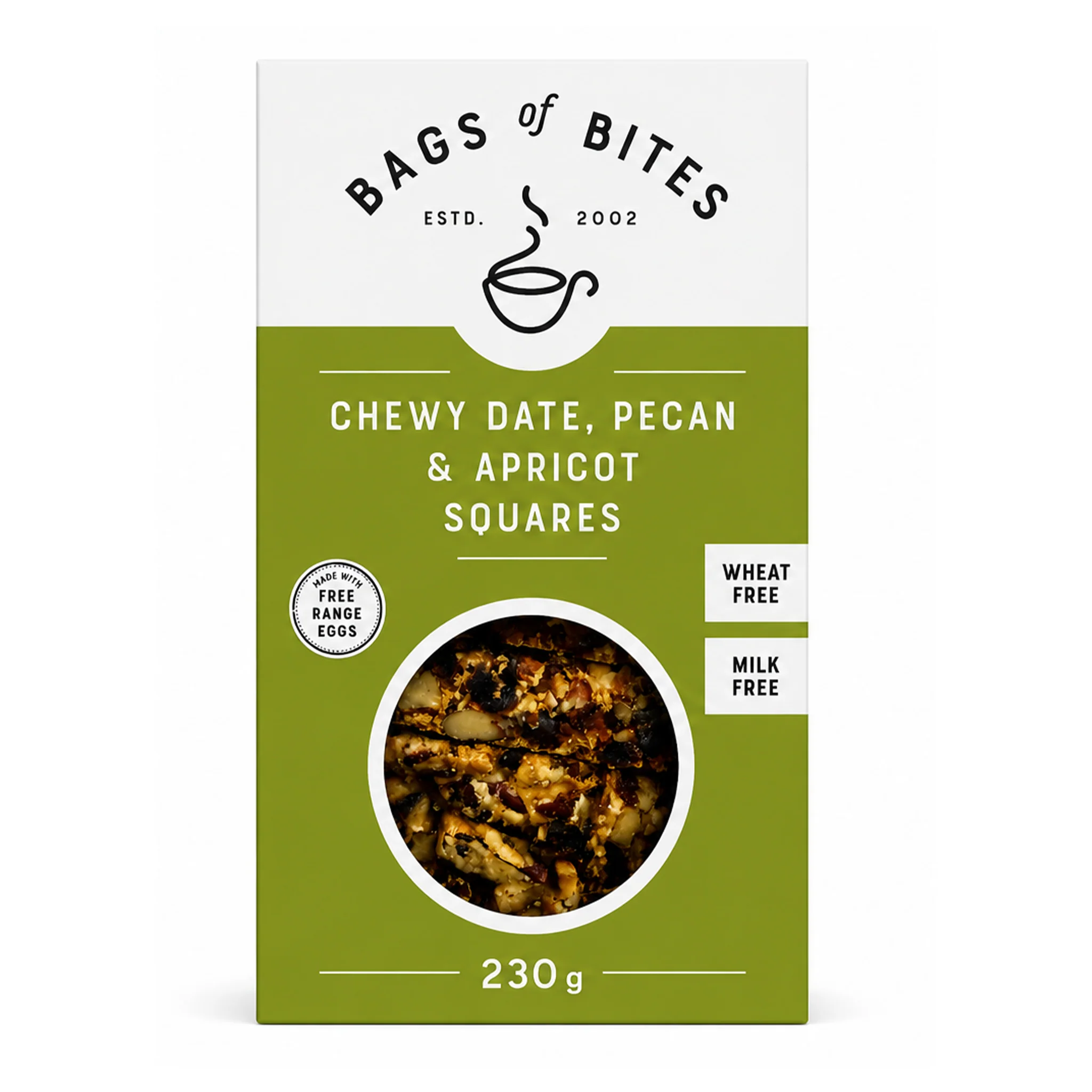 Chewy Date, Pecan & Apricot Squares - Wheat Free