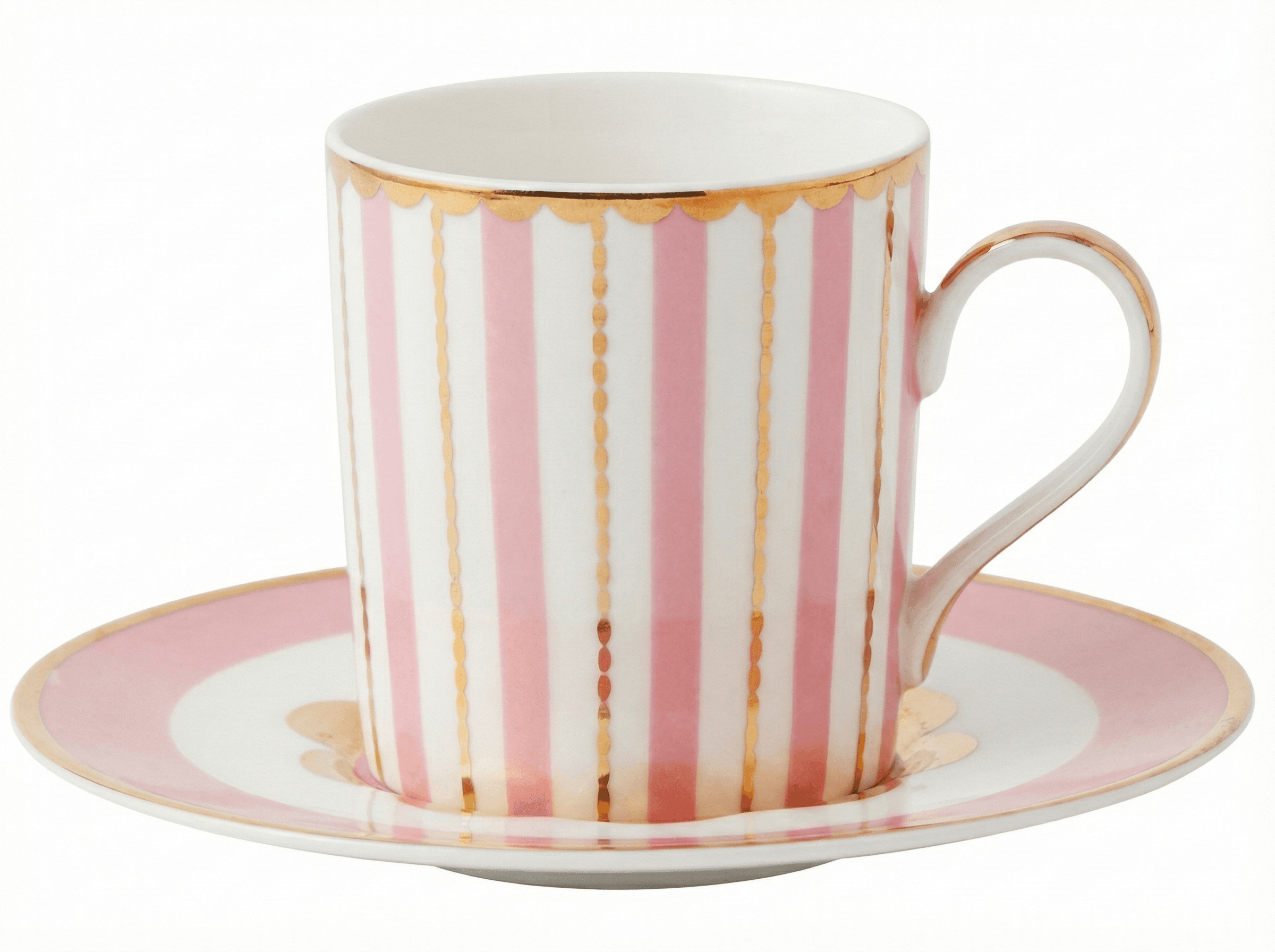 Maxwell & Williams Teas & C's Regency Demi Cup & Saucer 100ml Set of 2 Pink Gift Boxed