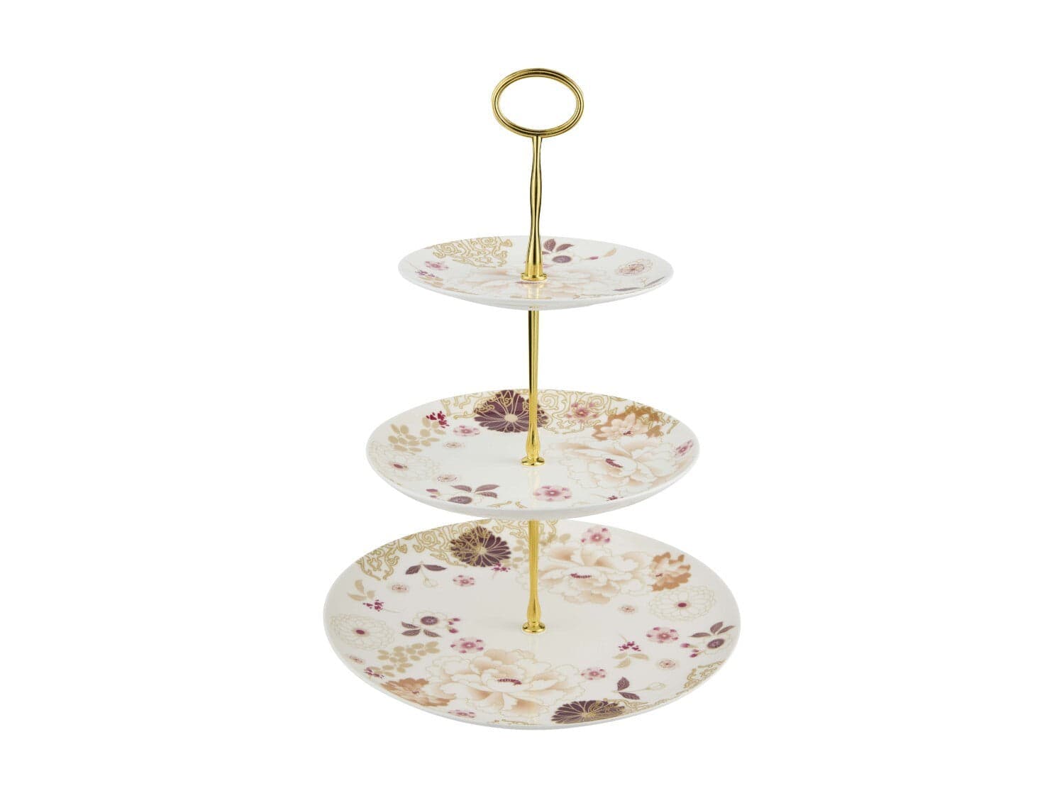 MW Kimono 3 Tiered Cake Stand 16/20/27.5x37cm White Gift Boxed