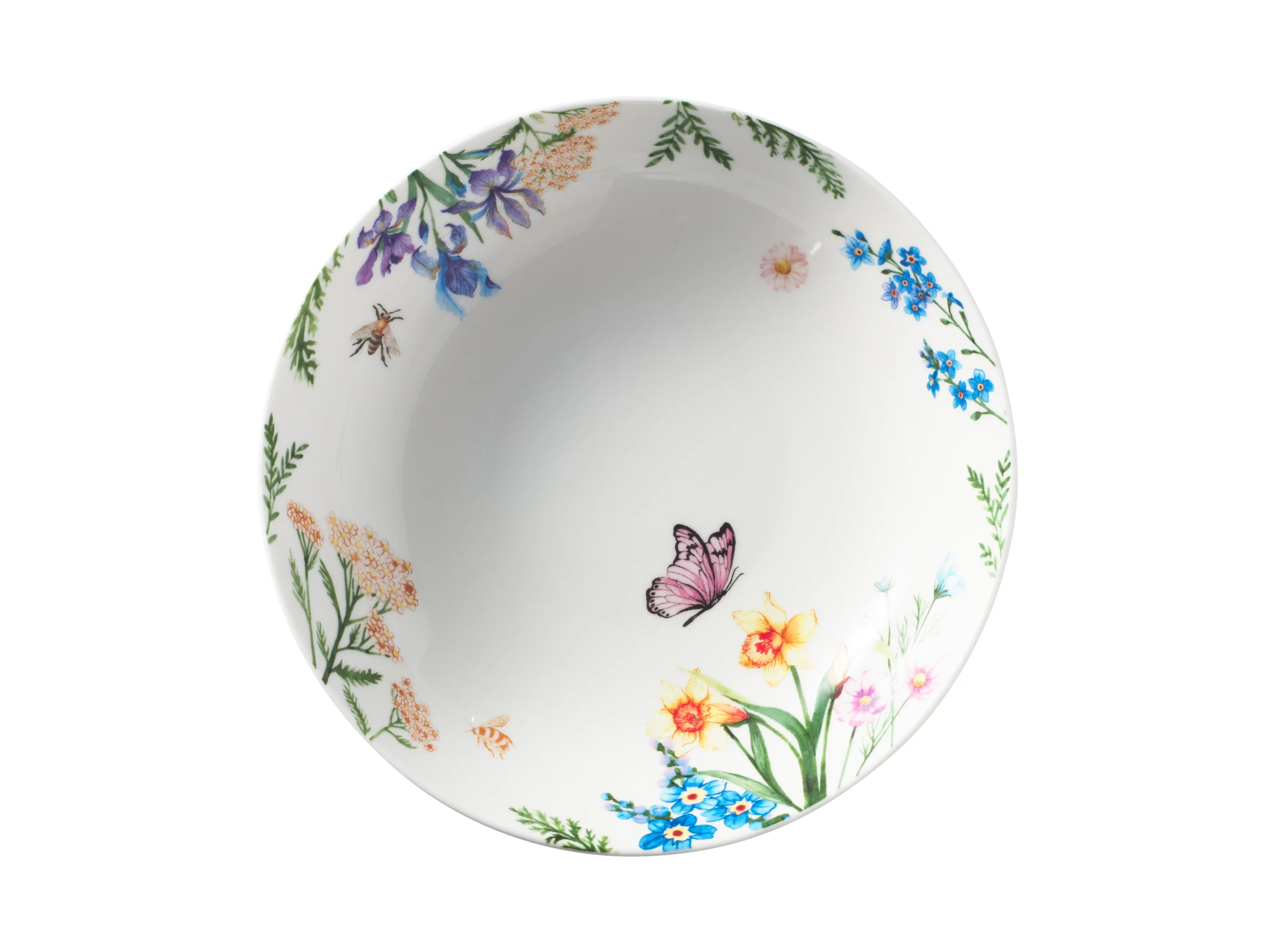 MW Fluttering Meadow Coupe Shallow Bowl 20x5cm