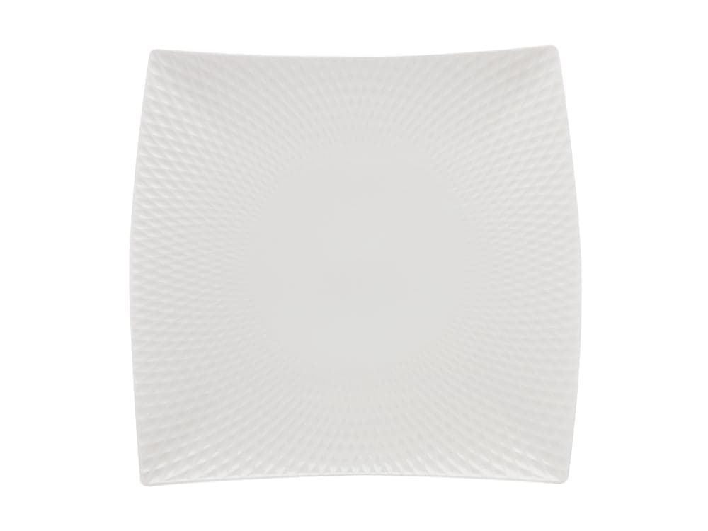 Maxwell & Williams White Basics Diamonds Square Platter 37.5cm