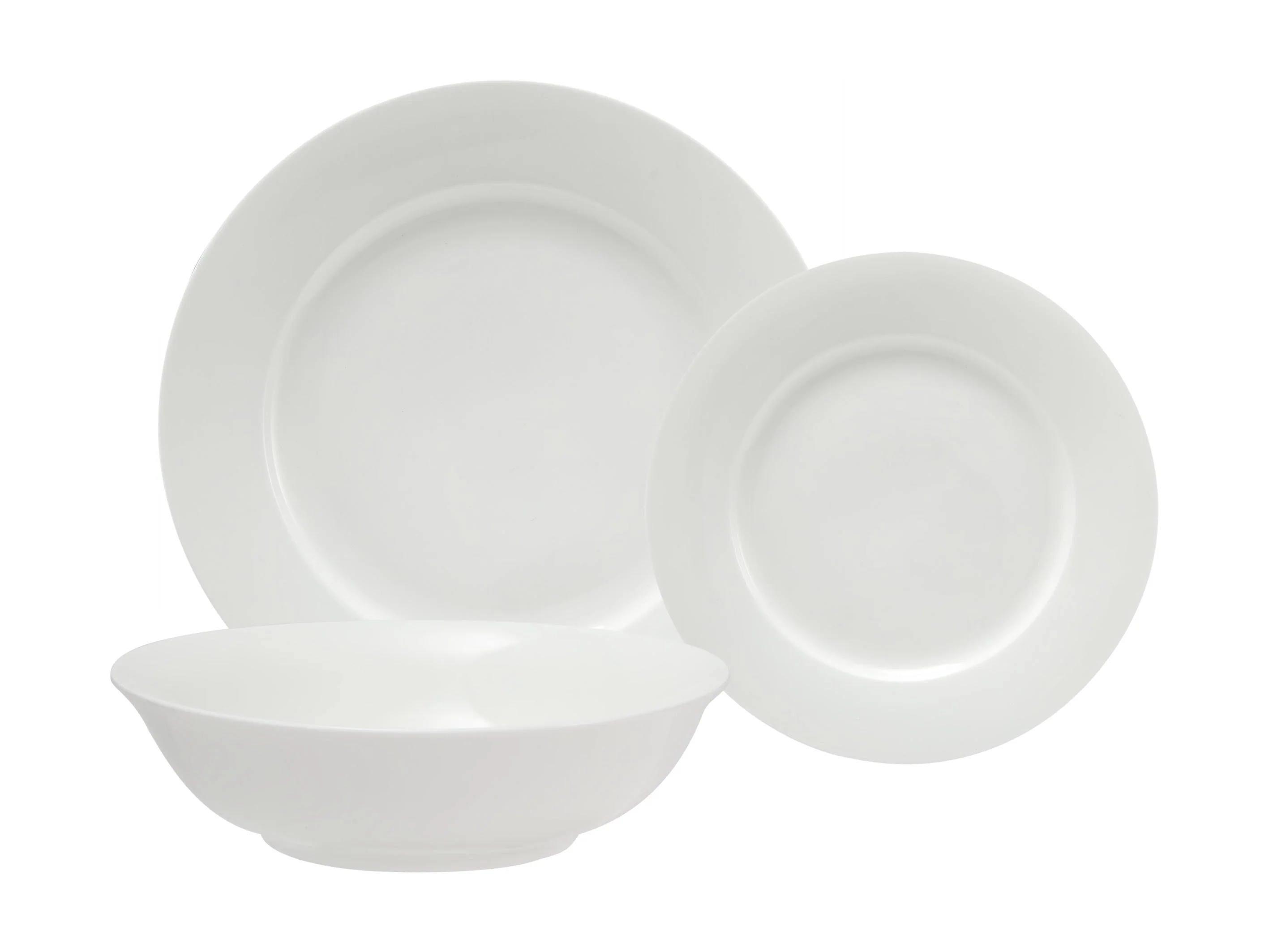 Maxwell & Williams White Baics Euro Rim Dinner Set 12pc Gift Boxed