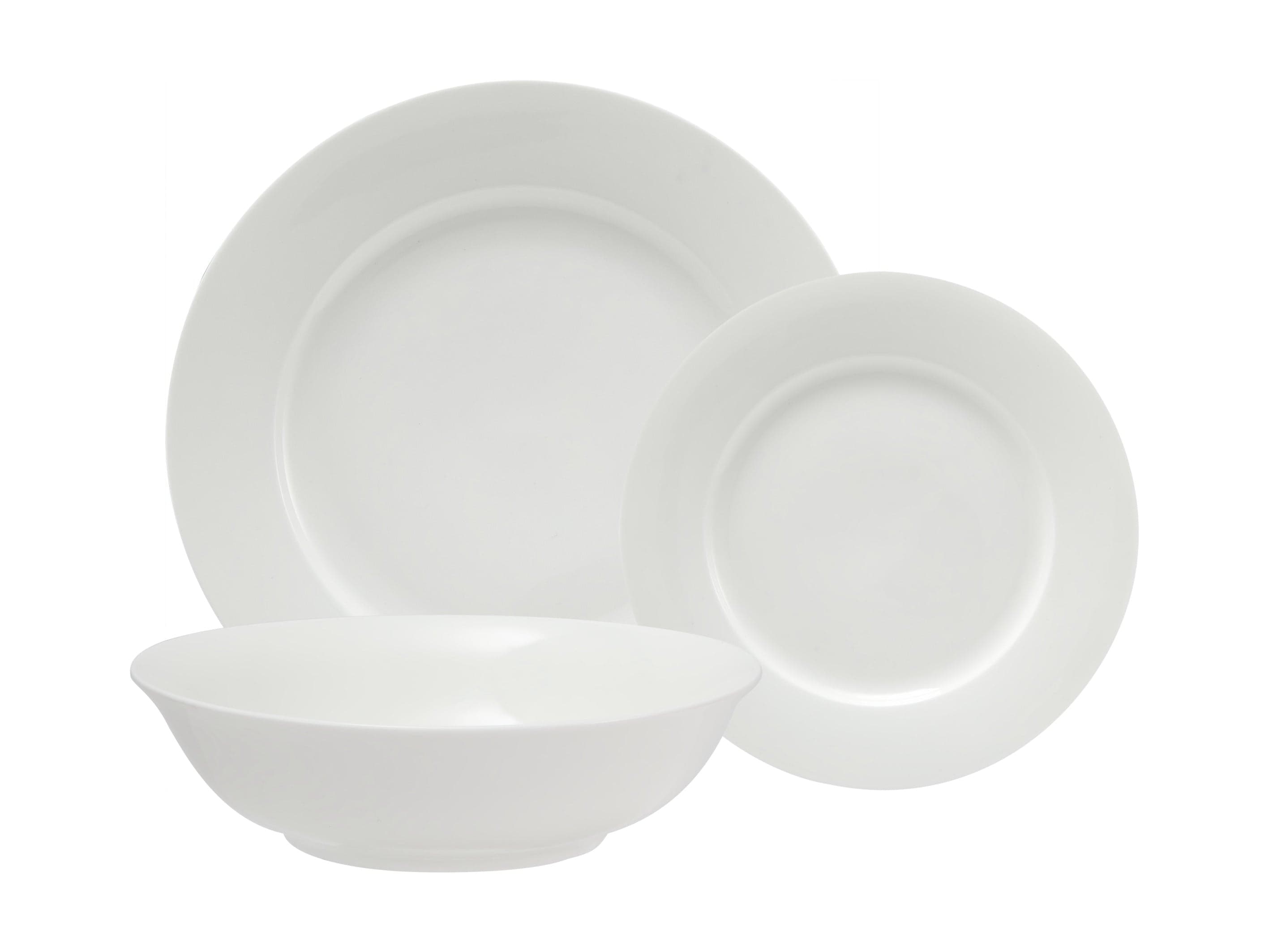 Maxwell & Williams White Basics Euro Rim Dinner Set 18pc Gift Boxed