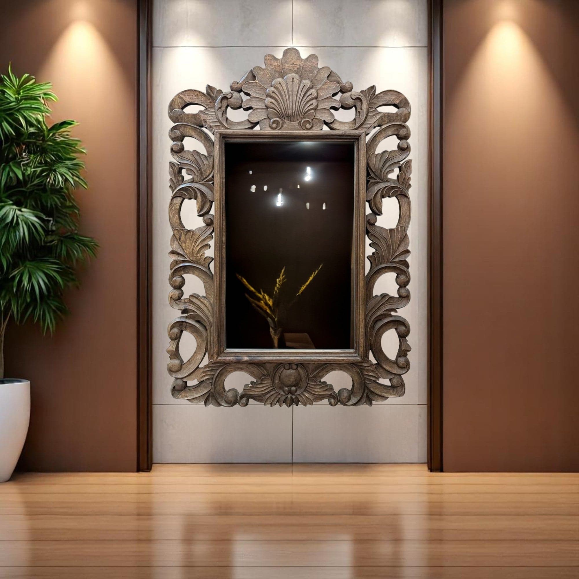 Paloma 2m Wall Mirror | Light Brown