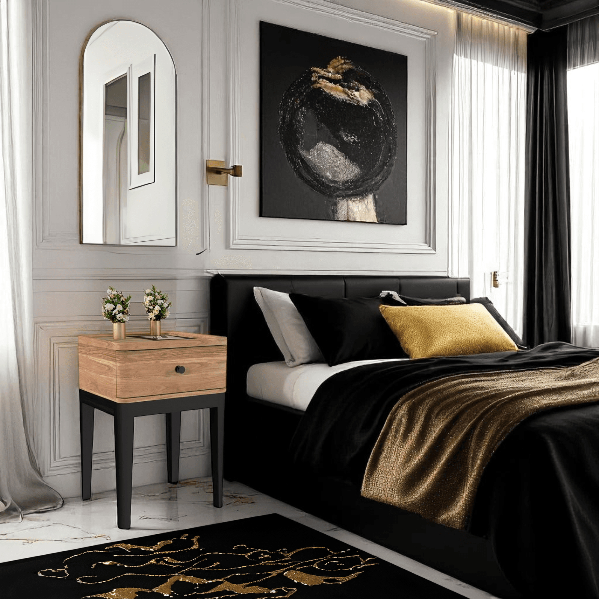 Bedside Pedestal | 1 Drawer 45x37x49cm