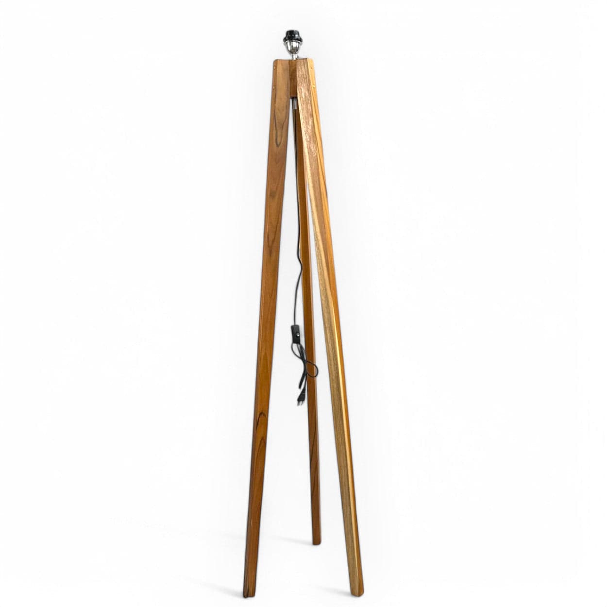 Wooden Floor Standing Lamp | 170cm, Tripod Legs