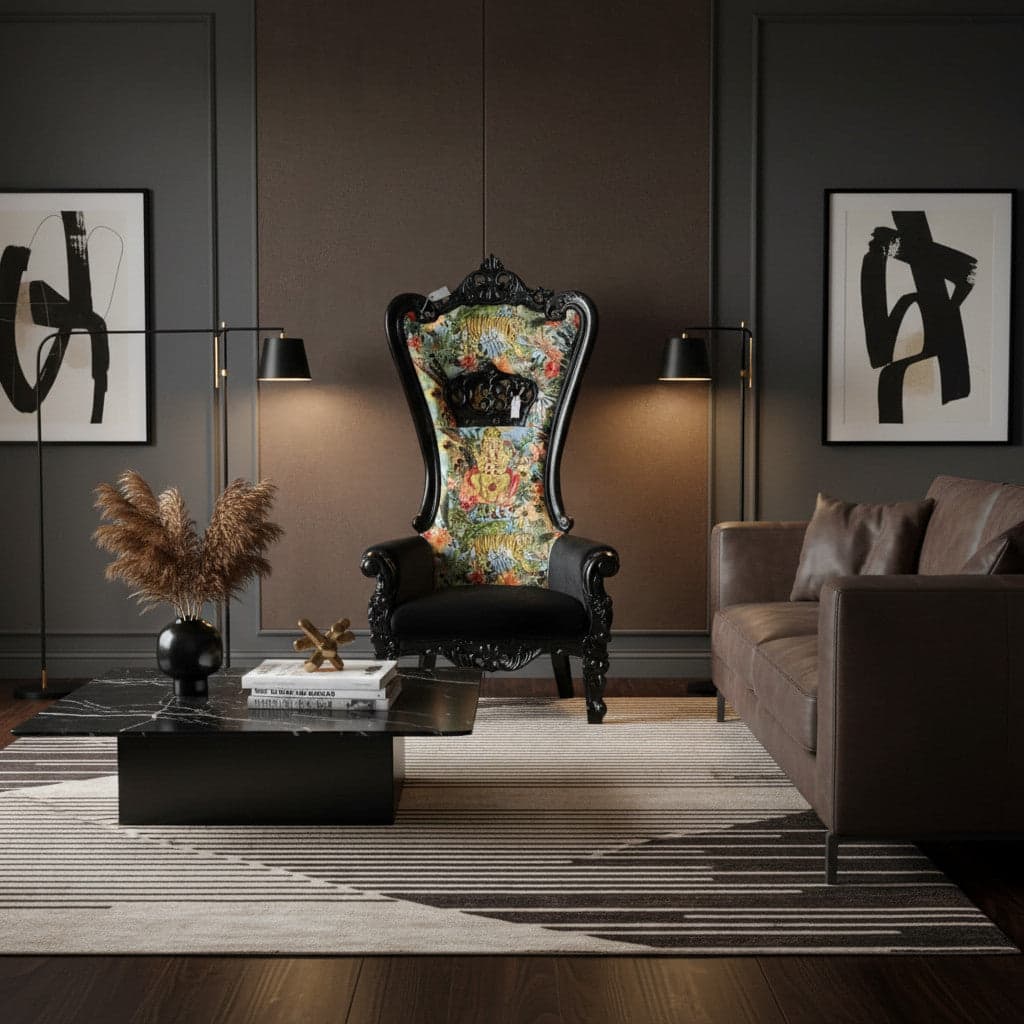 SHR King Chair Crown | Occasional Chair Upholstered