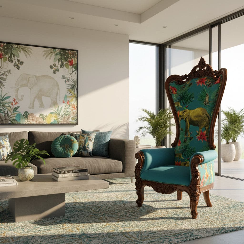 SHR CHAIR HEIGHT 180CM | WOODEN CHAIR Upholstered