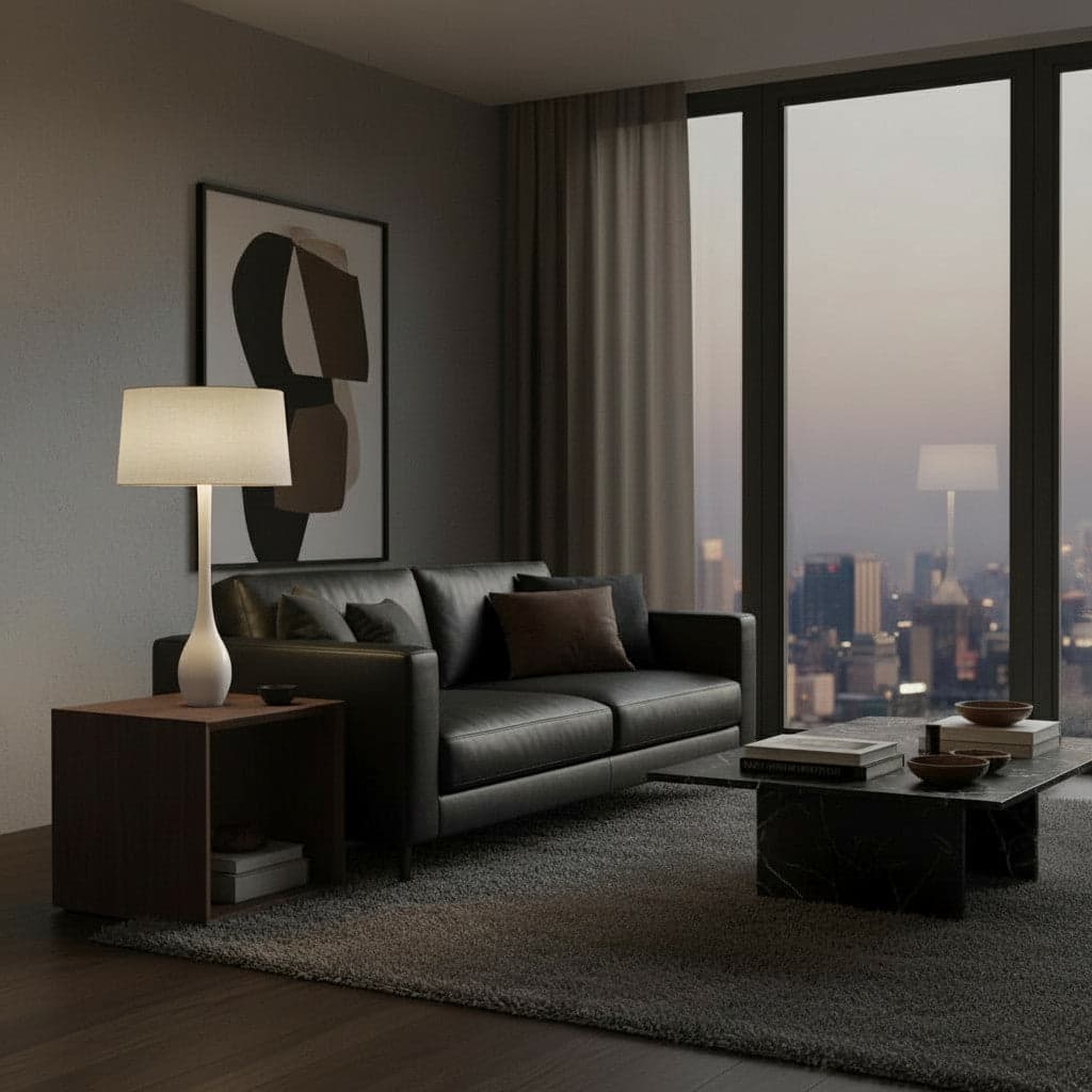 Lounge Lamp Madikwe | White 92cm Excl Shade