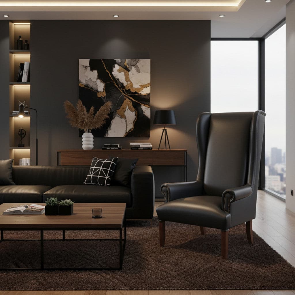 Occasional Wingback Dining Chair for Living Room